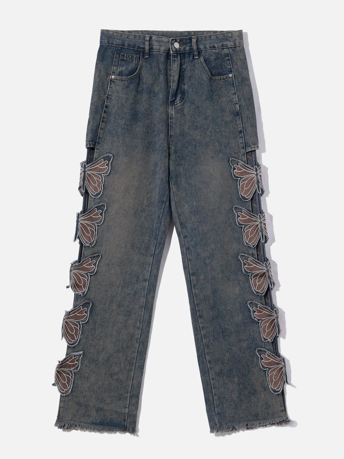 NEV Butterfly Leg Cutout Jeans