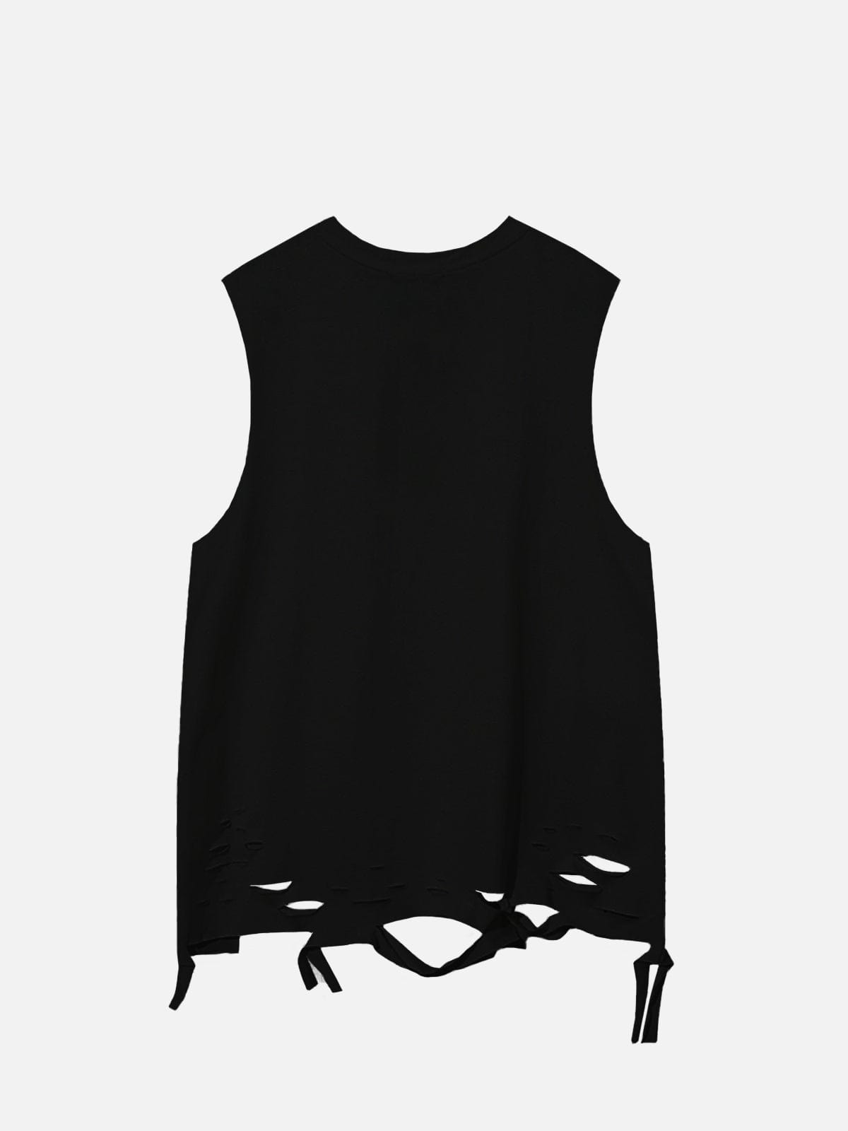 NEV Chain Solid Color Ripped Vest