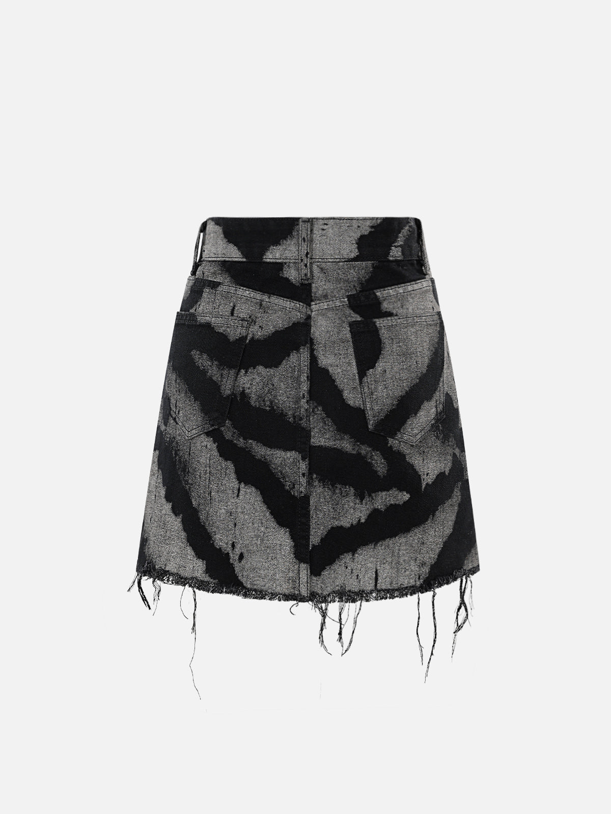 NEV Chain Tie-Dye Raw Edge Skirt