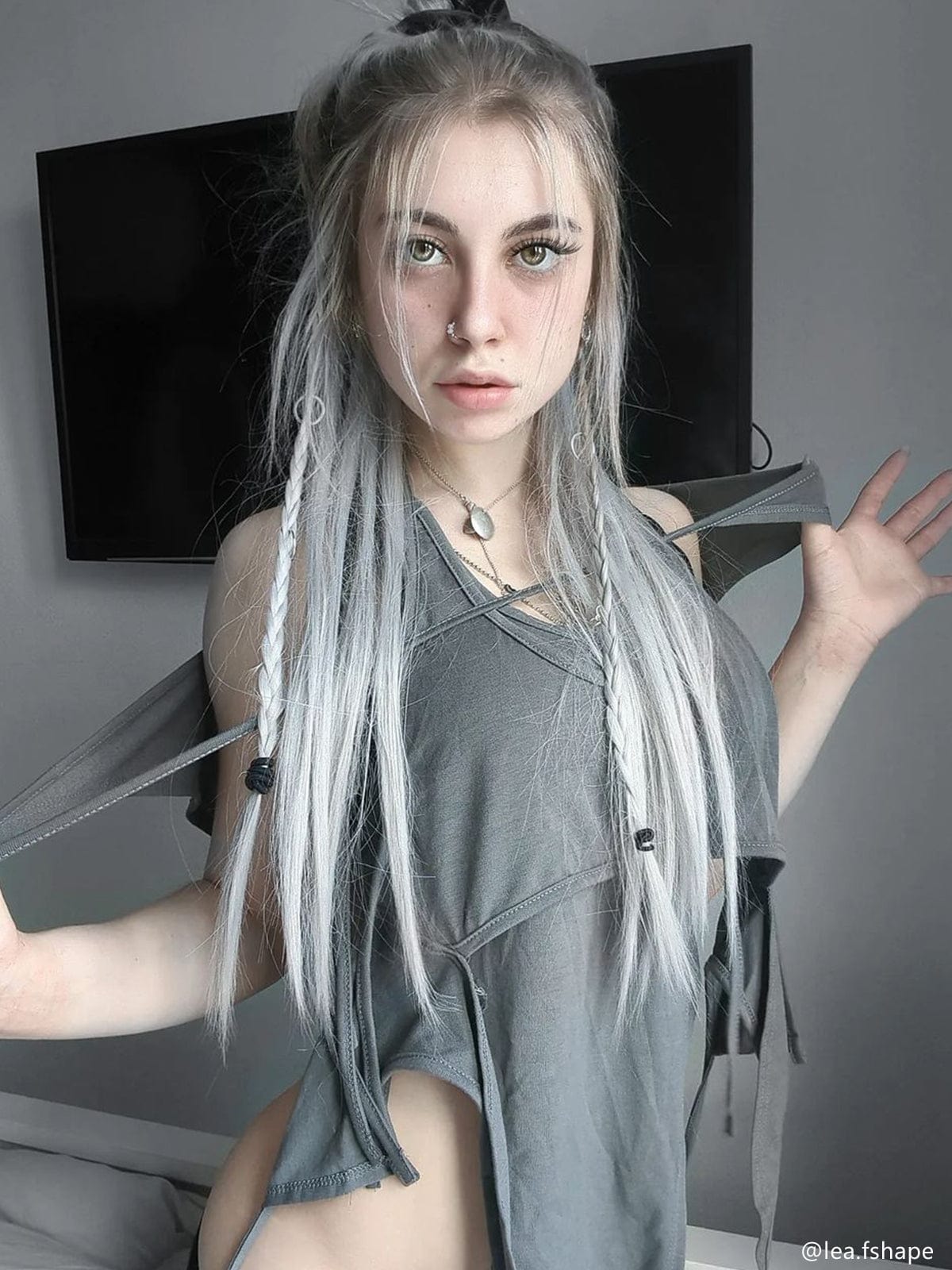 NEV Irregular Strap Vest <font color="#95a6ce"><br>Available for Pre-Order<br>This item will be available soon</font>