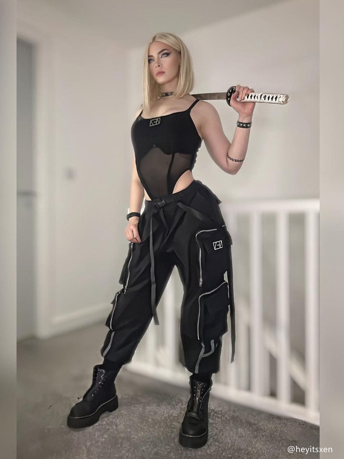 NEV Multi-3D Dimensional Pockets Cargo Pants