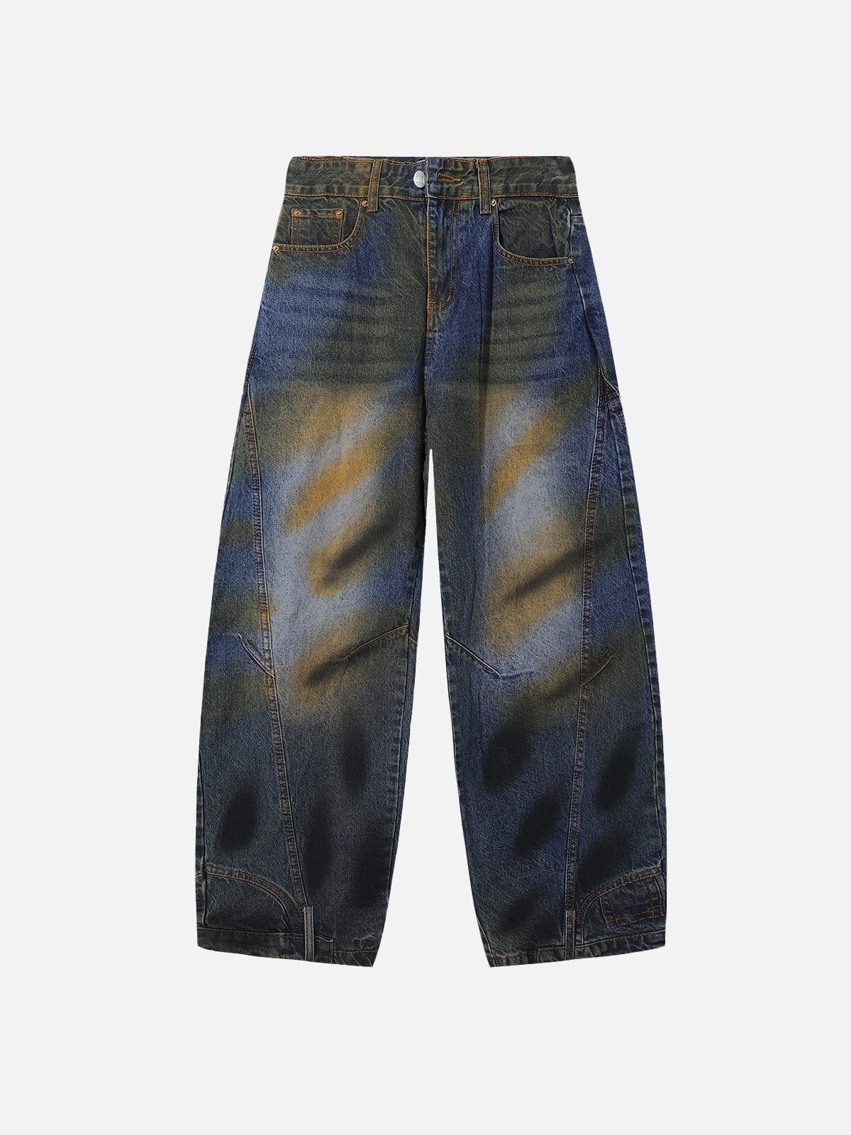 NEV Graffiti Washed Reverse Jeans