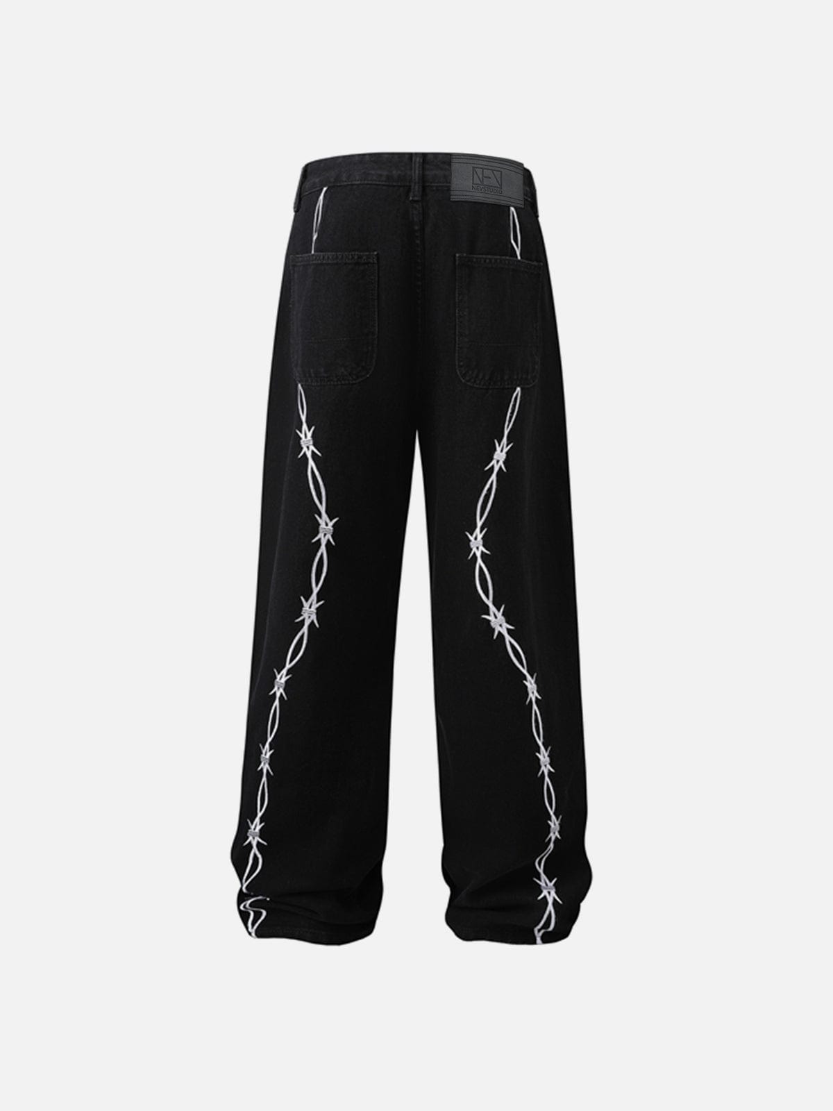 NEV Thorny Embroidery Jeans