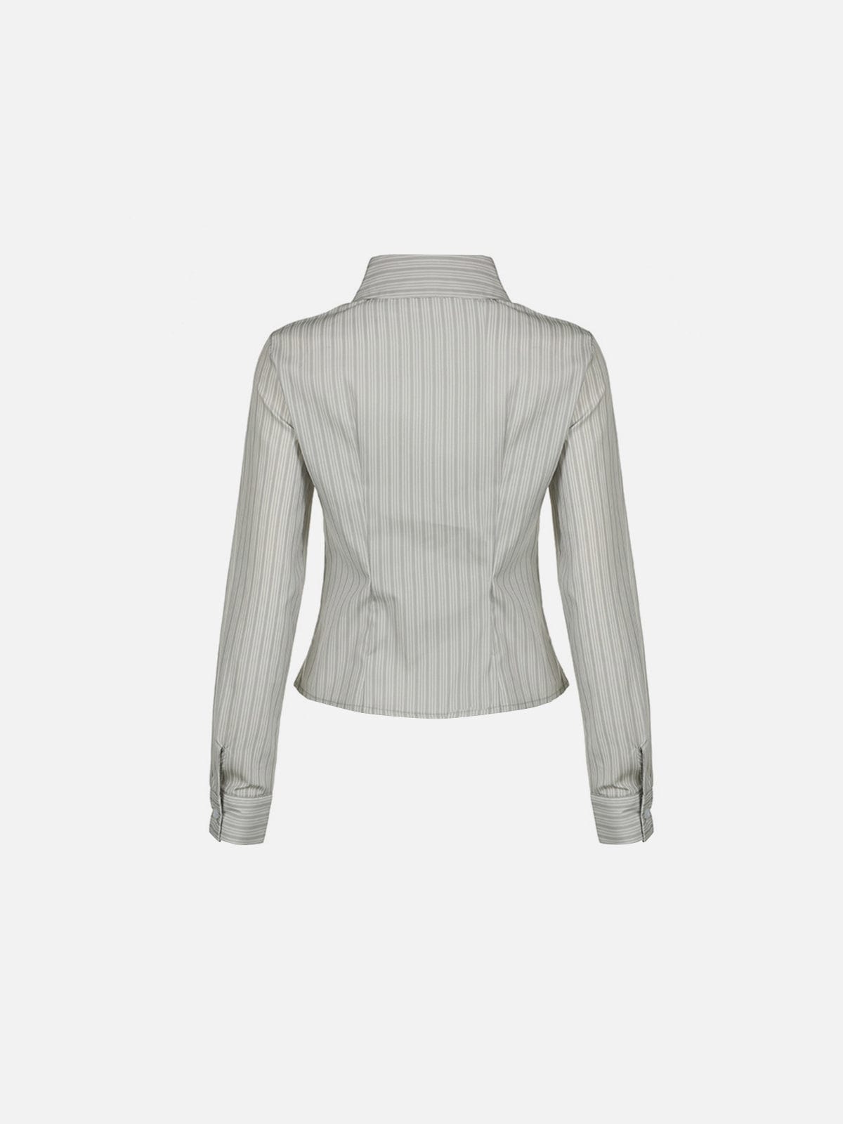 NEV Boxy Stripe Long Sleeve Shirt