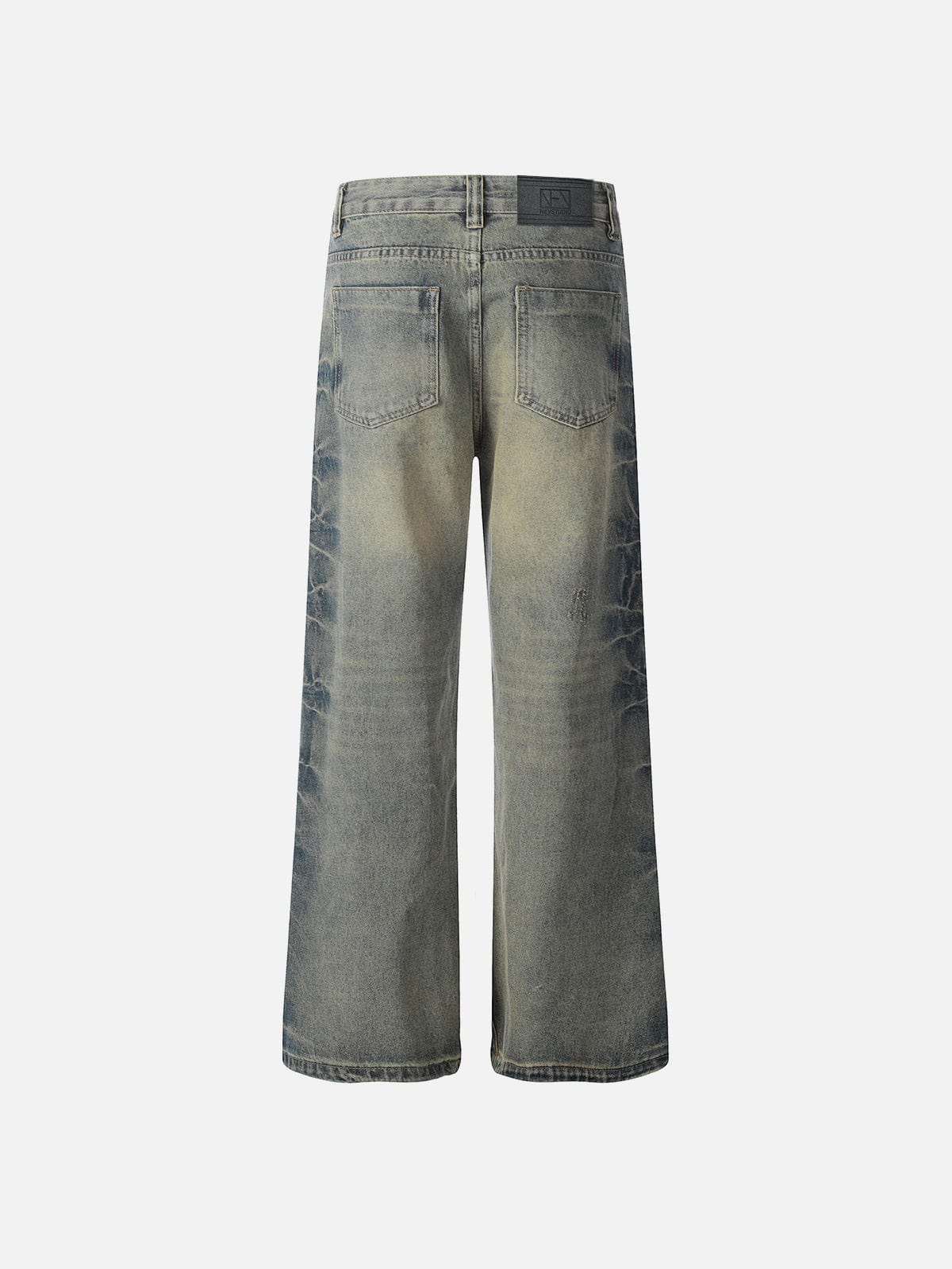 NEV Texture Graphic Washed Jeans