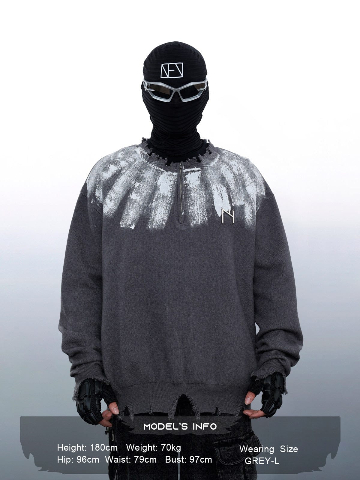 NEV Handcrafted Spray Painting Sweater