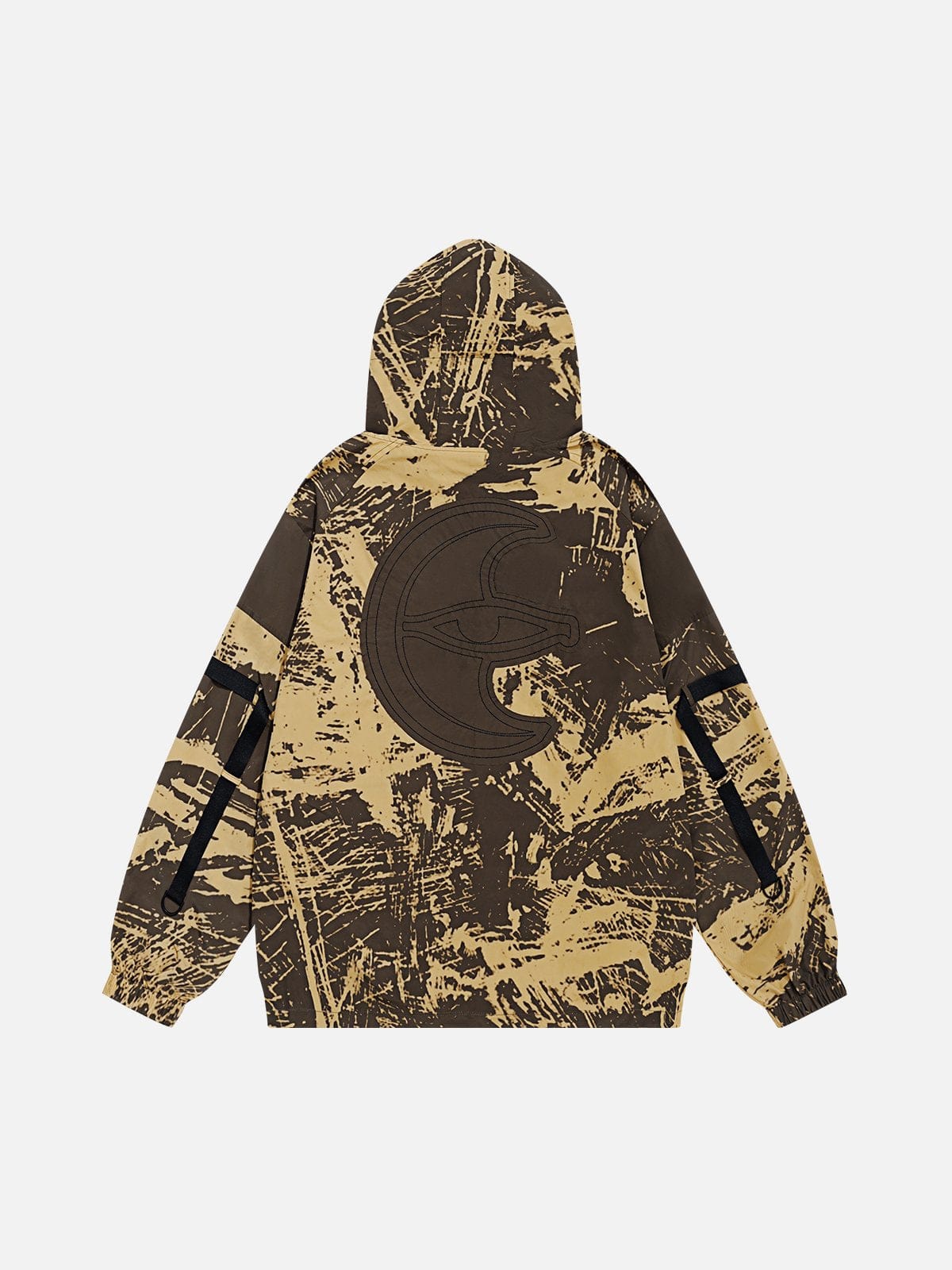 [Eye Of Moon] NEV Graffiti Print Hooded Jacket