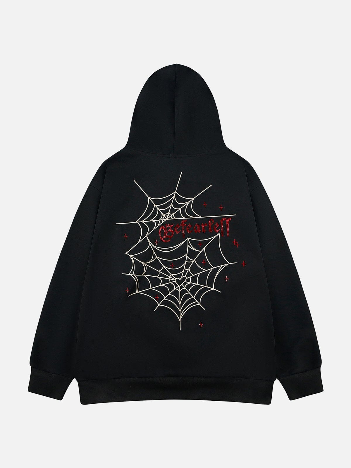 NEV Spider Hotfix Rhinestones Print Hoodie