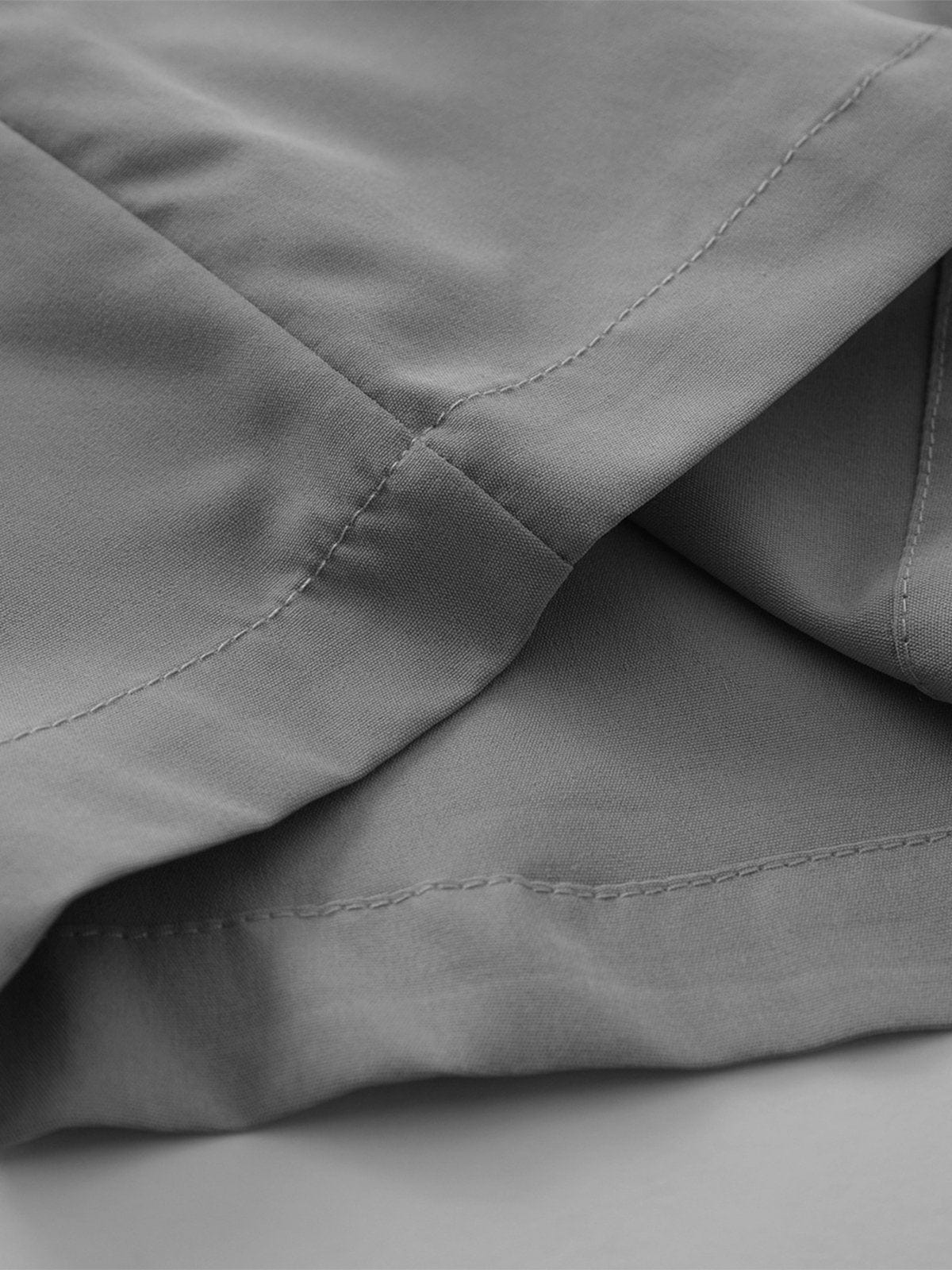 NEV Material Patchwork Buckled Short Sleeve Shirt