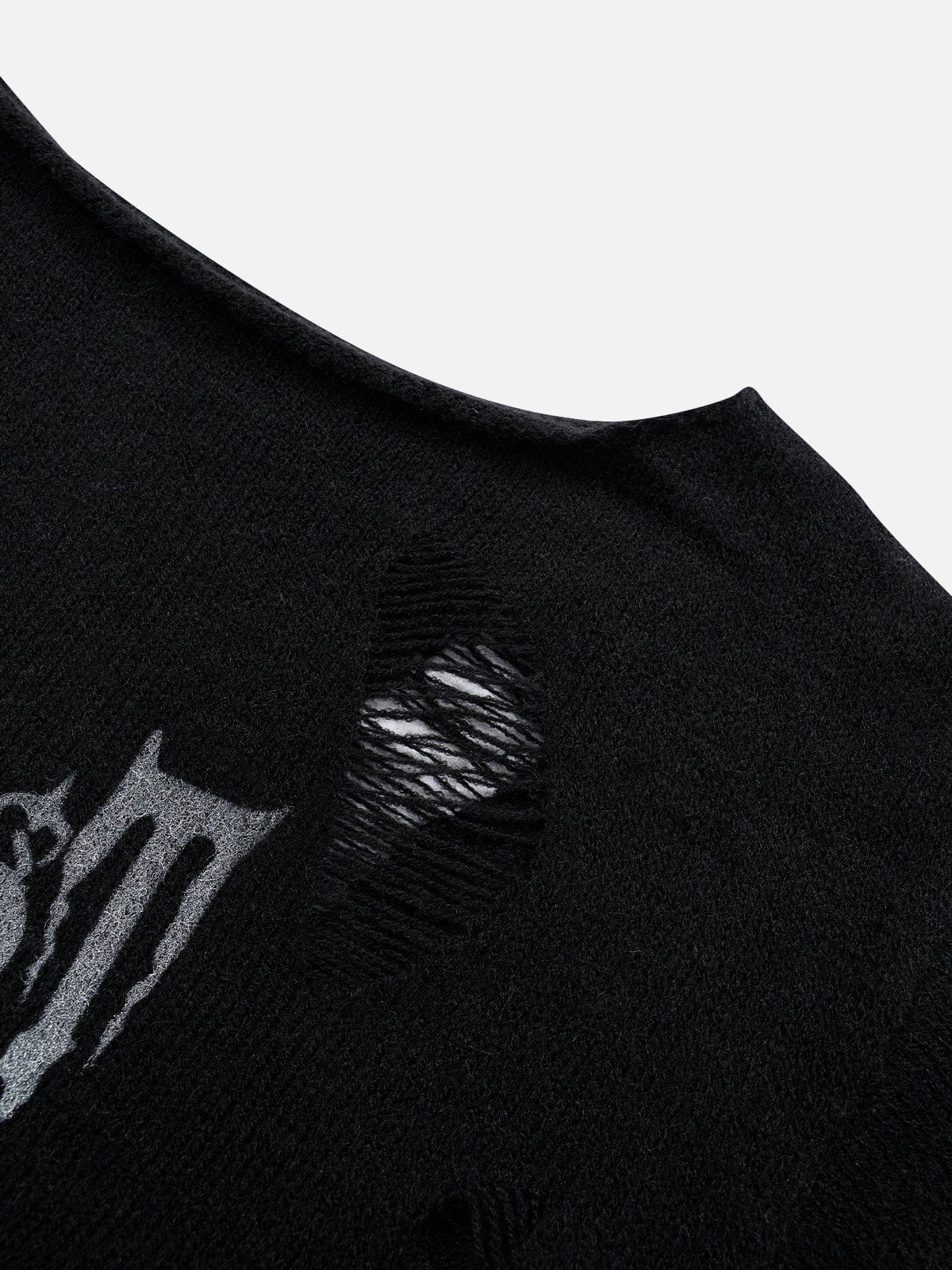 NEV Irregular Distressed Sweater