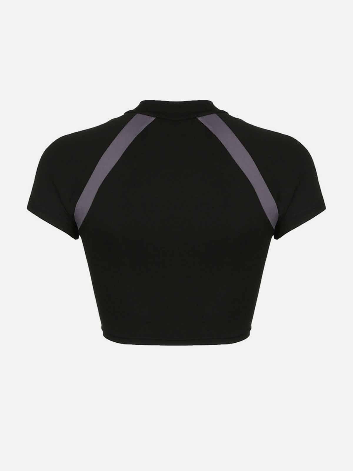 NEV Motorcycle Style Stand-Up Collar Tee