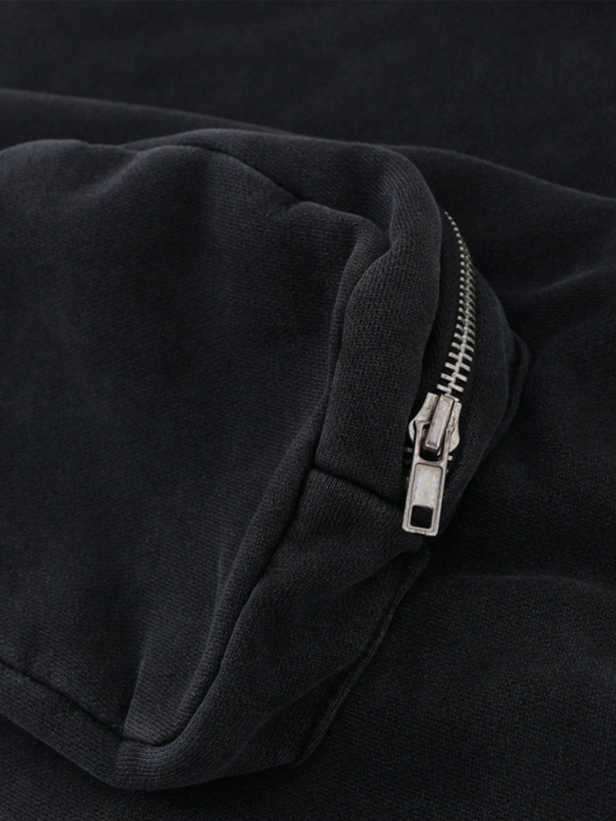 NEV Multi Pocket Washed Zip Up Hoodie