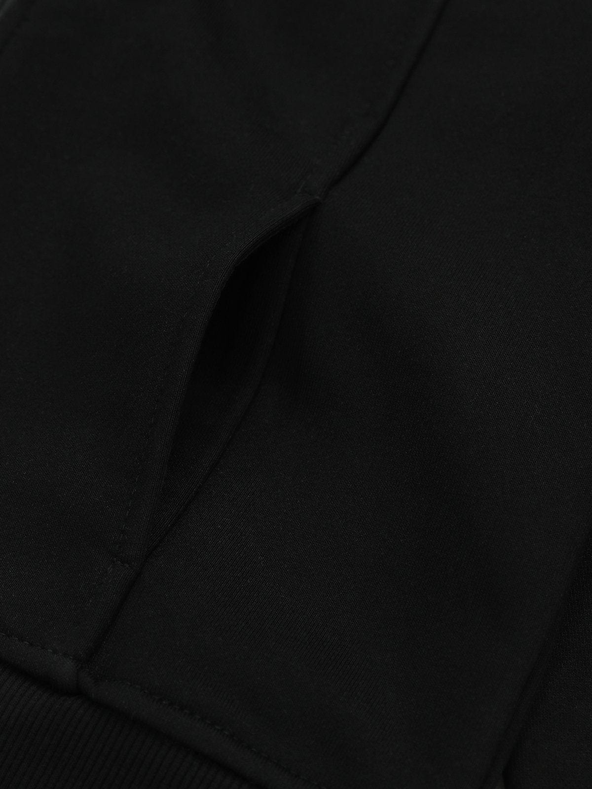 NEV Cropped Slant Zip Up Hoodie