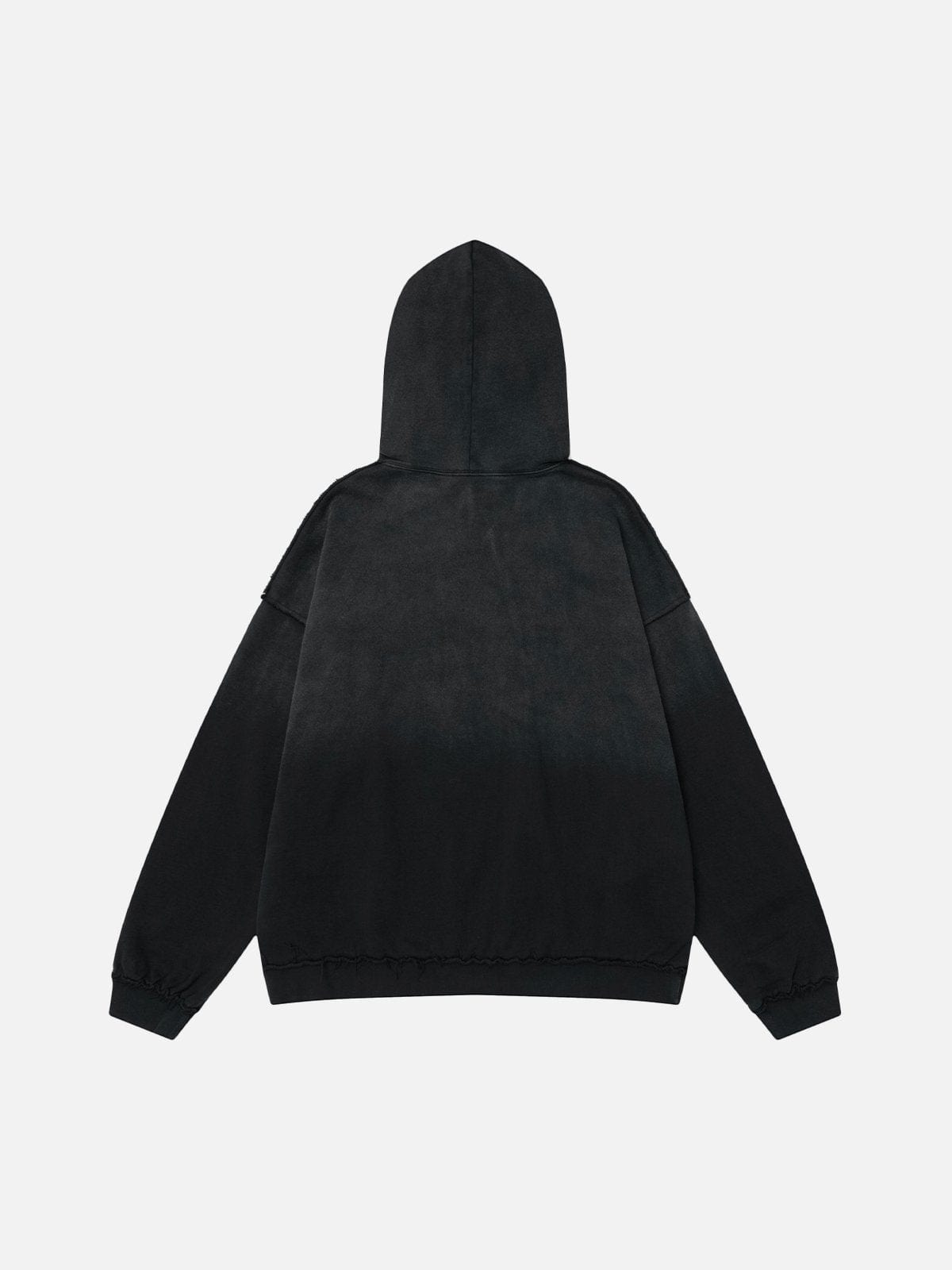 NEV Chain Print Washed Zip Up Hoodie