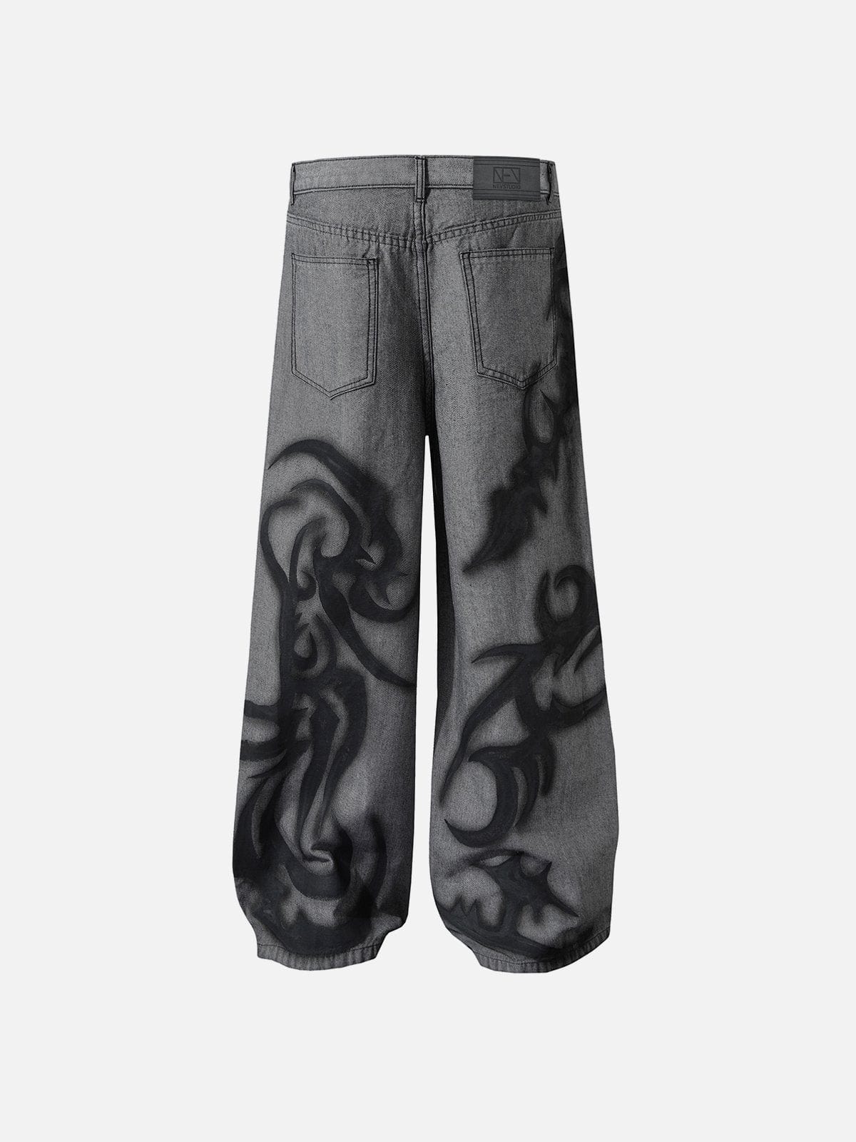 NEV Thorny Graphic Washed Jeans