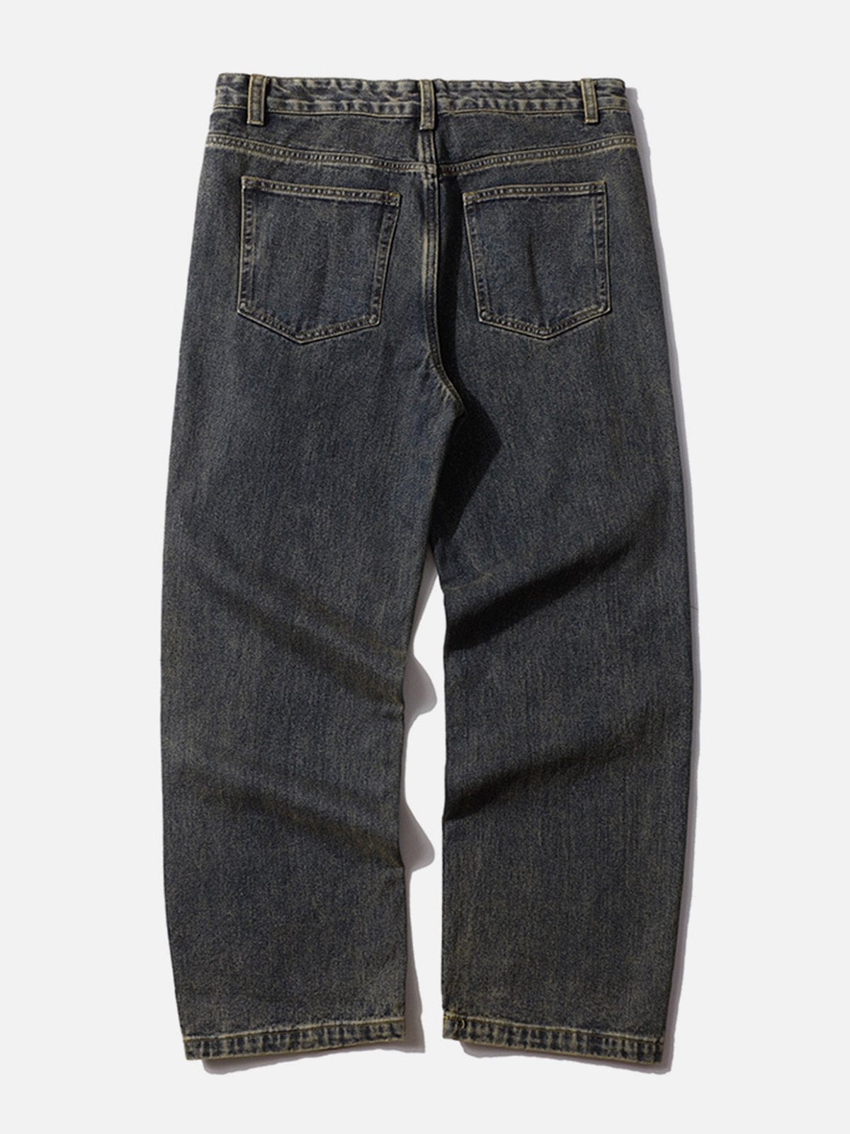 NEV Belt Deconstruction Patchwork Jeans