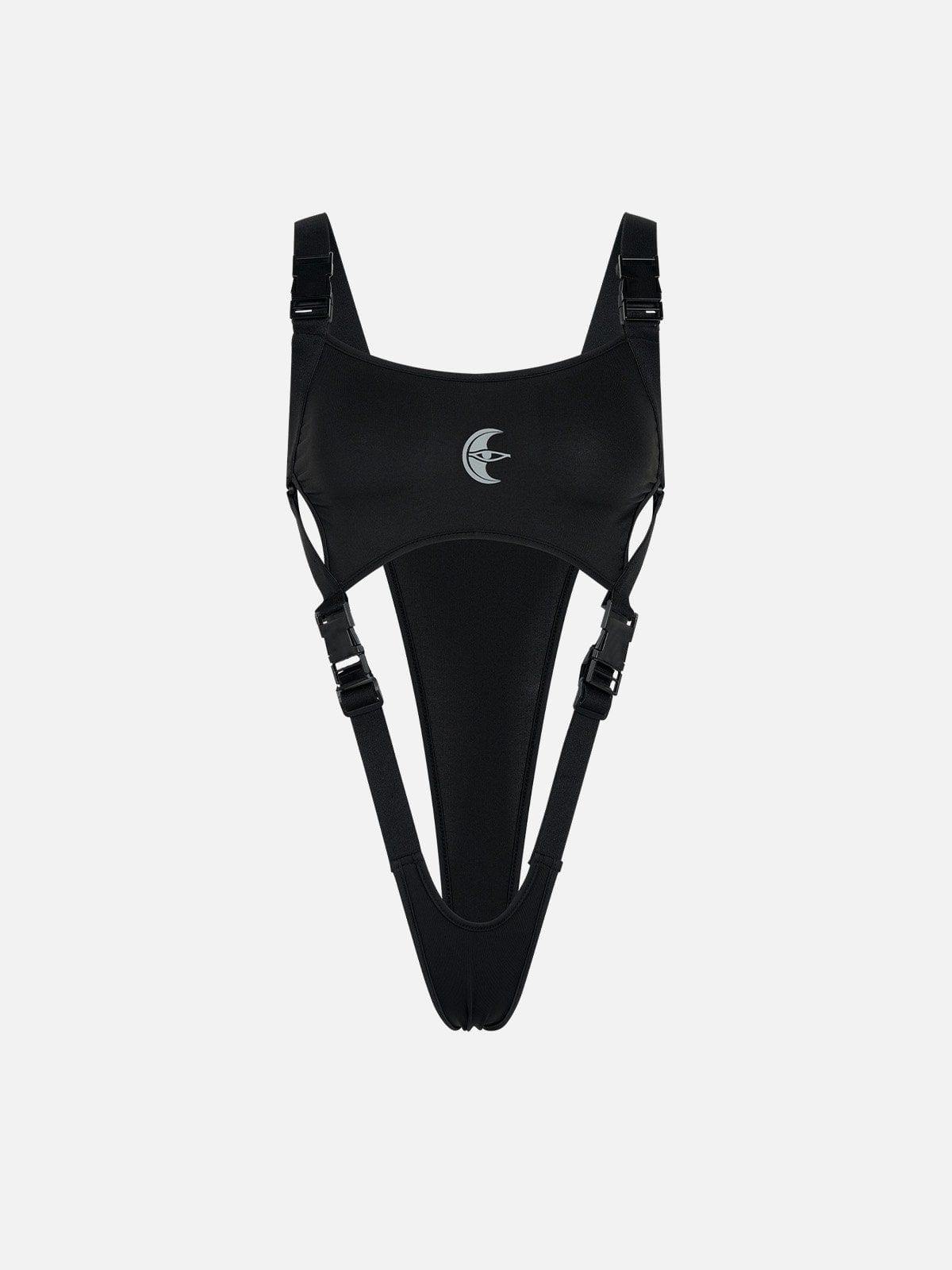 [Eye Of Moon] NEV Woven Ribbon Cut-Out Bodysuit