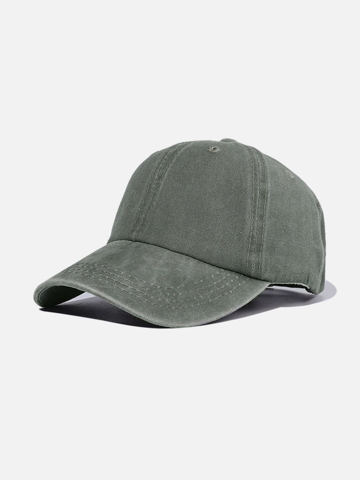 NEV Washed Solid Color Baseball Hat