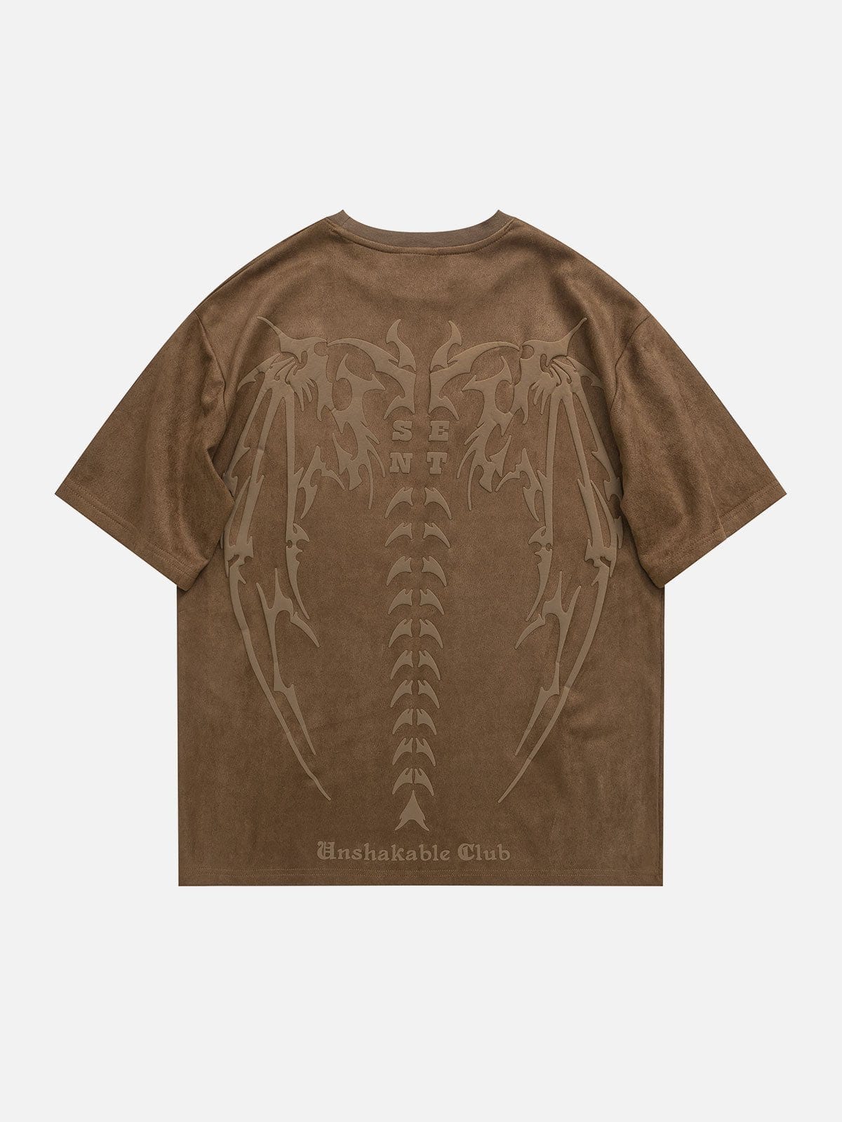 NEV Skeleton Wing Suede Tee