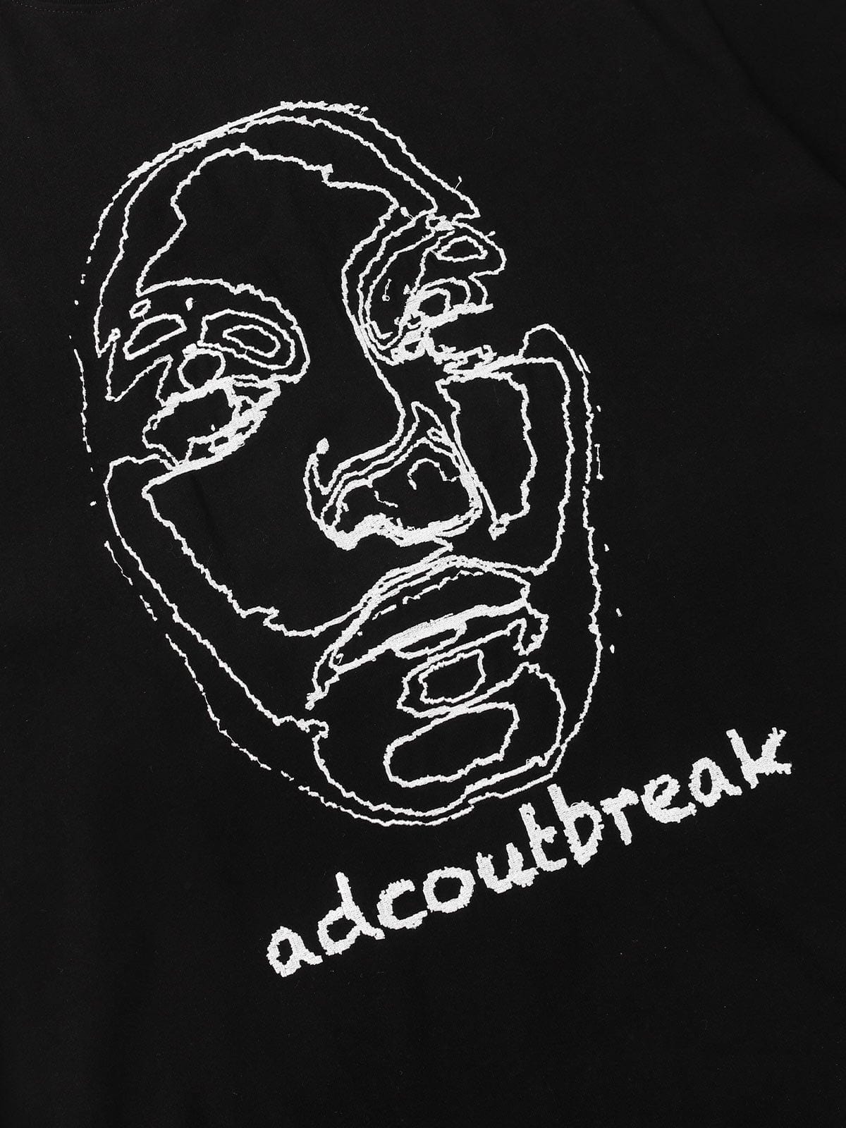 NEV Embroidery Abstract Face Tee
