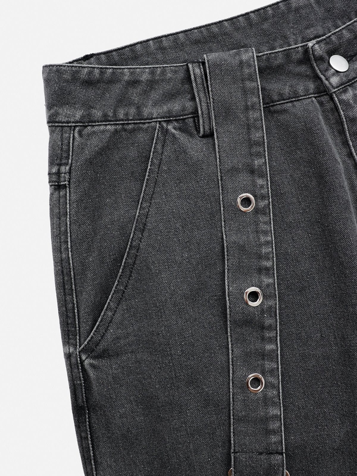 [Eye Of Moon] NEV Multi Pocket Washed Jeans