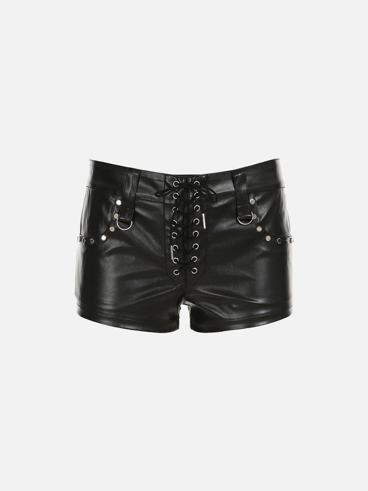 NEV Rivet Faux Leather Shorts