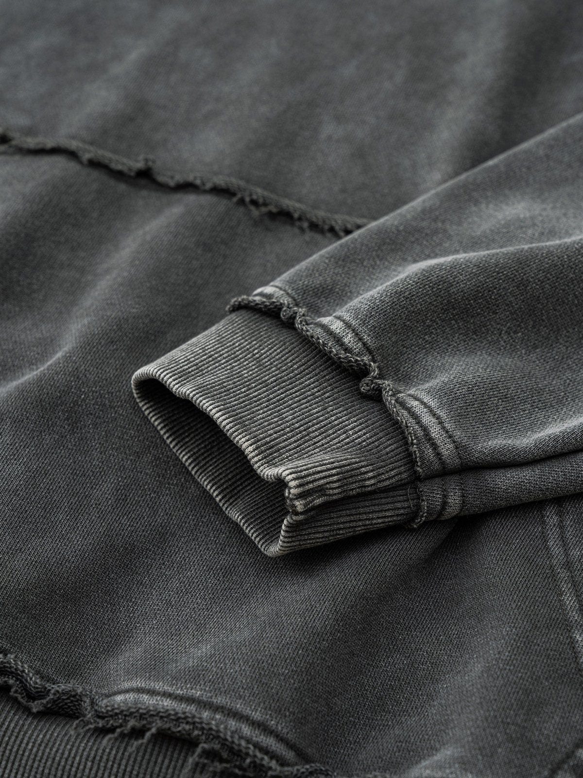 NEV Basic Washed Embroidery Hoodie