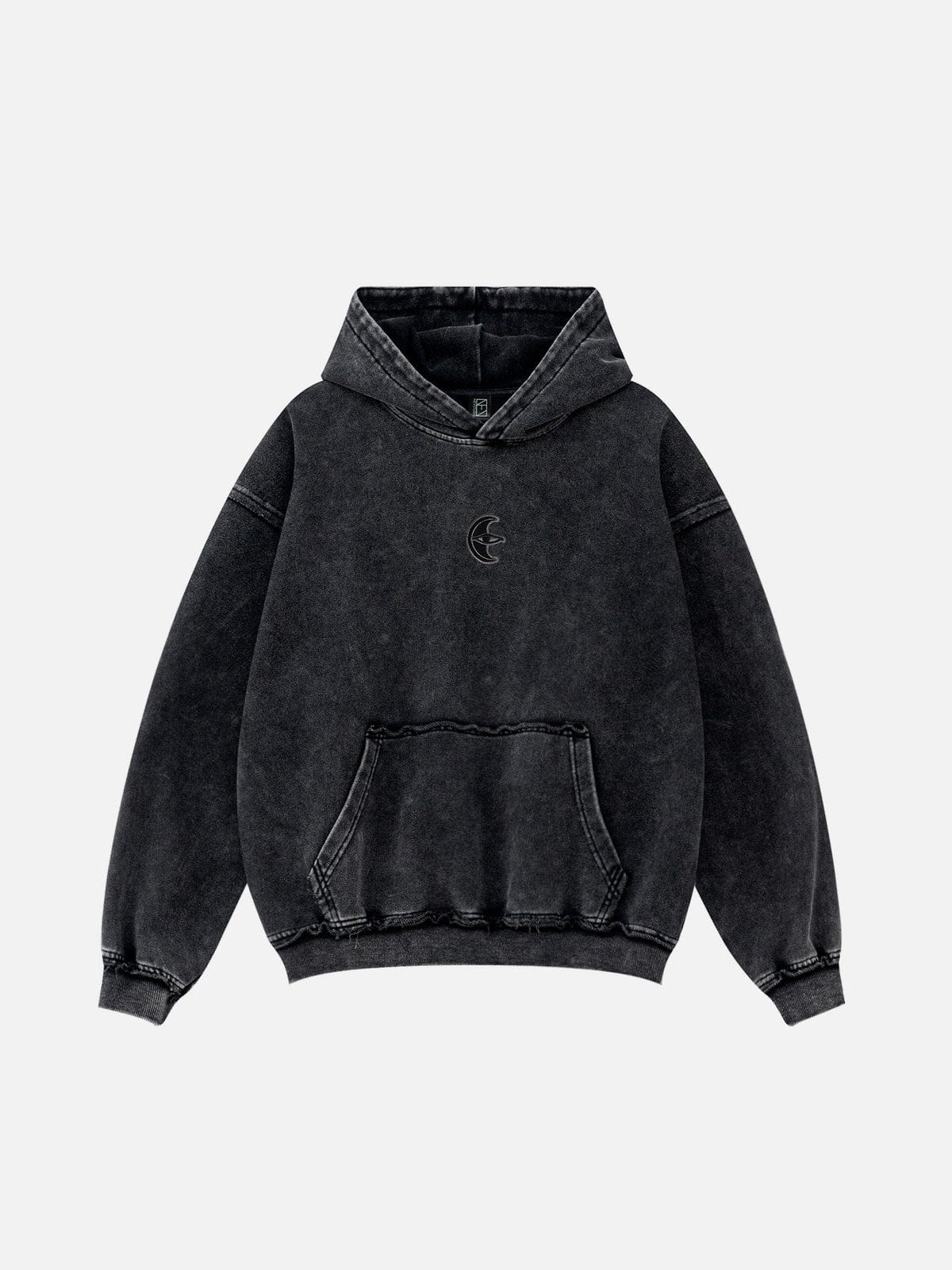 NEV Basic Washed Embroidery Hoodie