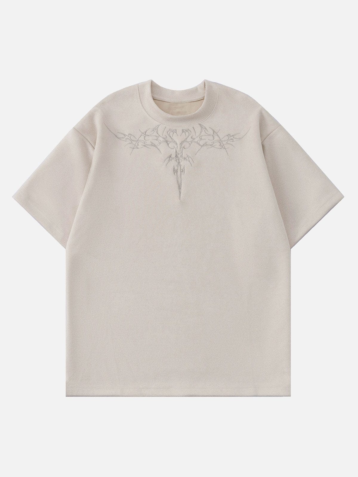 NEV Embroidery Suede Tee
