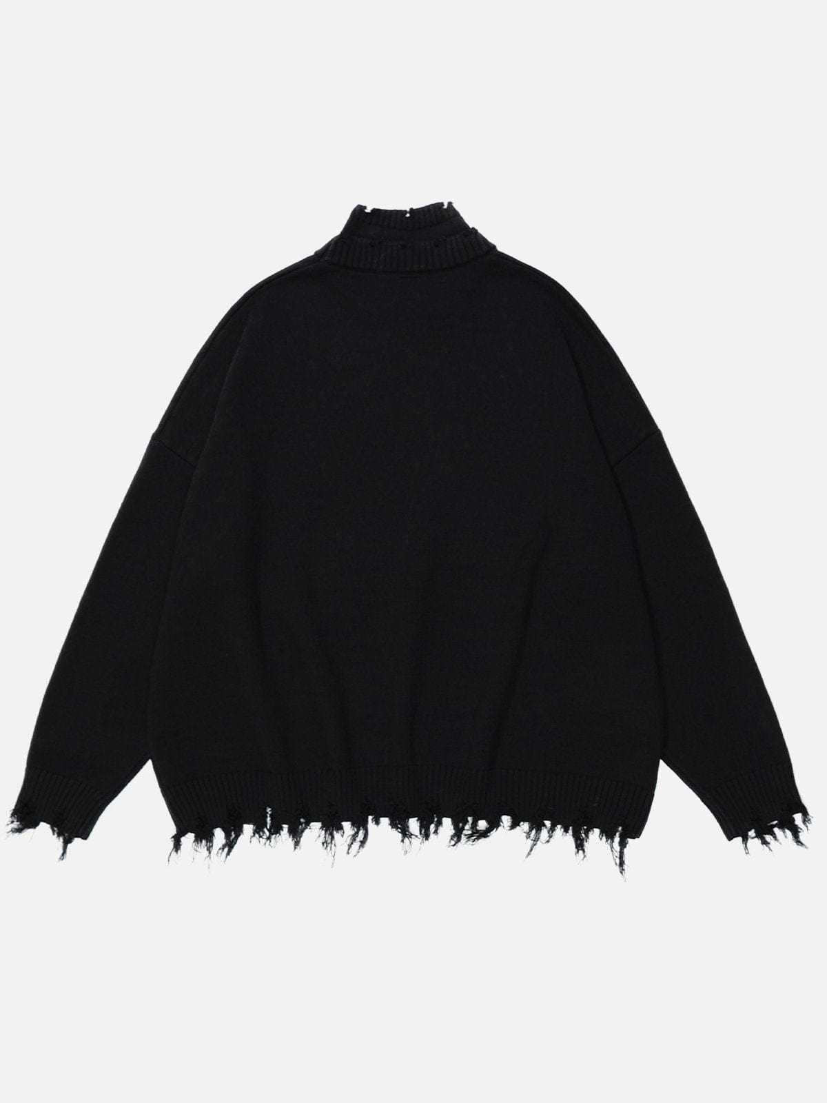 NEV Jacquard Fringe Sweater