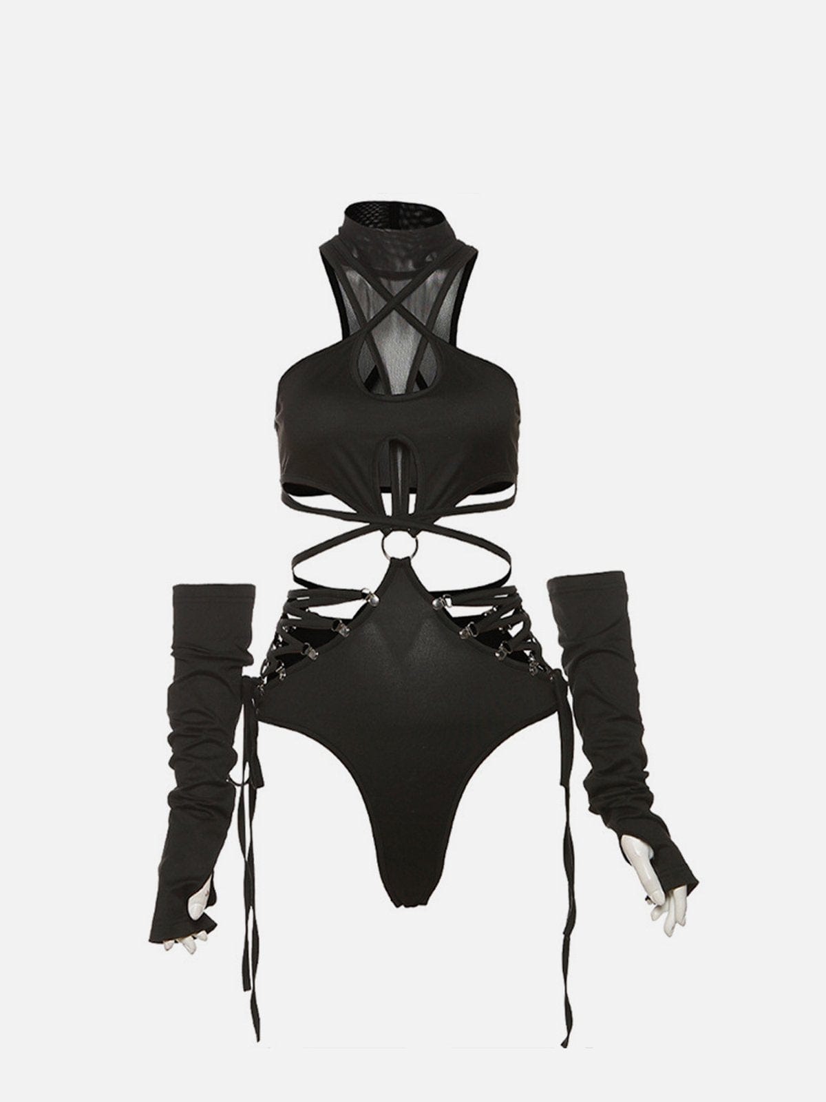 NEV Sexy Suspender Removable Bodysuit