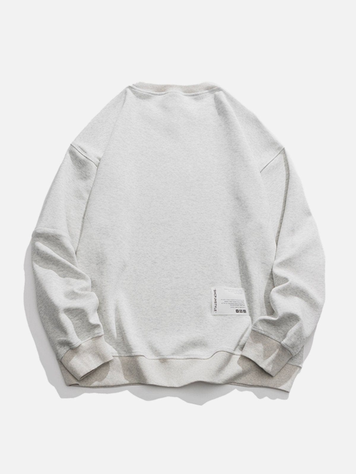 NEV Solid Color Sleeve Zip Up Sweatshirt