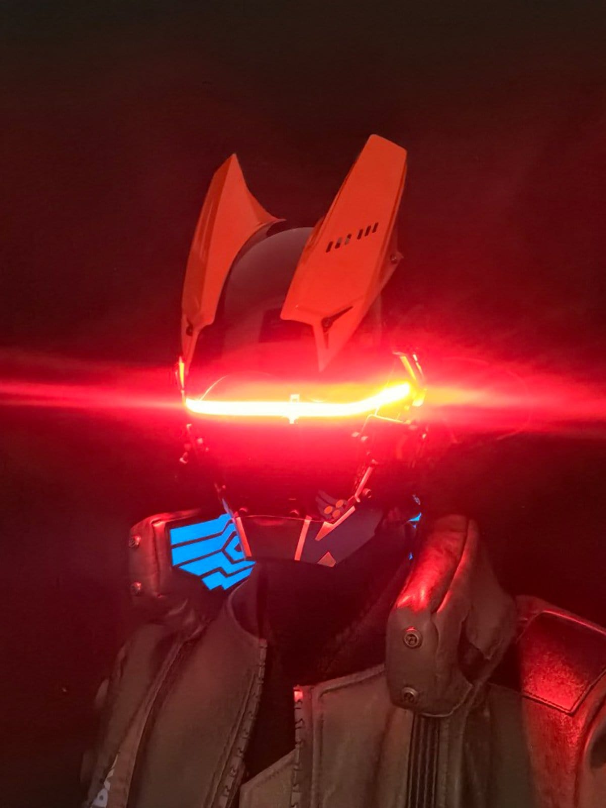 NEV Cyberpunk Glowing Line Mask
