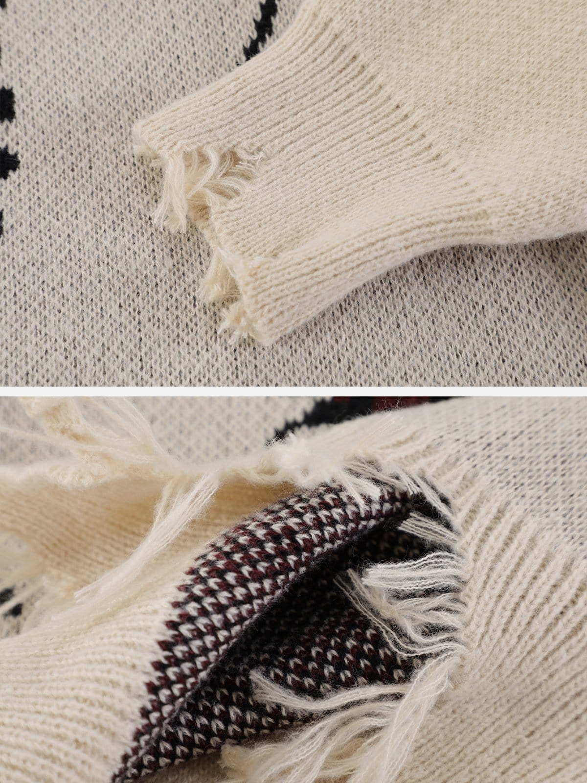 NEV Cross Dragon Bone Knit Sweater